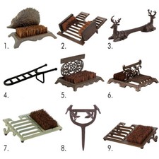 Christmas Gift Iron Boot Brush Welly Jack Doorstep Garden Shoe Mud Scraper