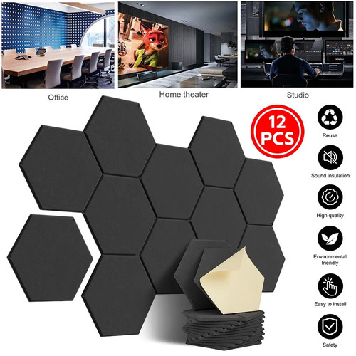 12pcs acoustic wall panel - 12pcs,