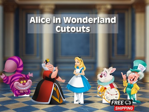 Alice wonderland cutout - in, |