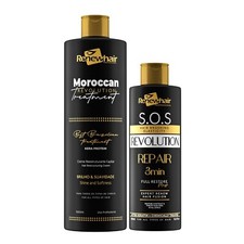 REVOLUTION  BRAZILIAN KERATIN  FORMALDEHYDE FREE 1000ML KERATIN+500ml SOS CREAM