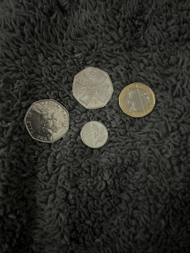 Rare 50p and 1 - 50p, ,