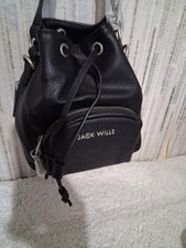 Jack Wills Black Bucket Bag