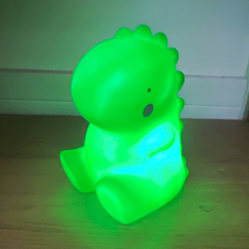 Green dinosaur led touch night - dinosaur,