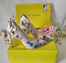 Ted Baker Mishia Vanilla High Heels Court Shoes Size 5.5 Eu 38.5 New With Box