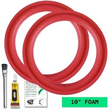 North Speaker Parts 10" Foam Red Speaker Cerwin Vega Surrounds Repair Kit Glue