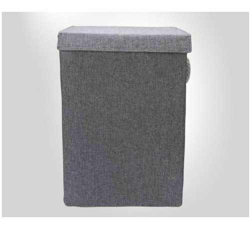 Laundry basket bin grey white - grey,