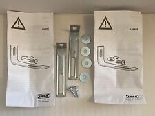 106990 X 2 IKEA ANTI TIP BILLY BOOKCASE SAFETY BRACKET - CHILD SAFETY