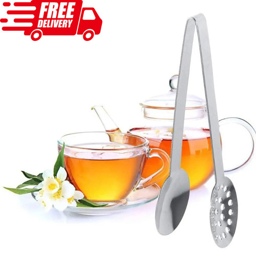 Steel tea tongs bag - steel,