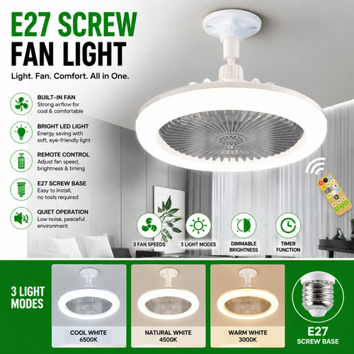 Ceiling fan light with - fan,