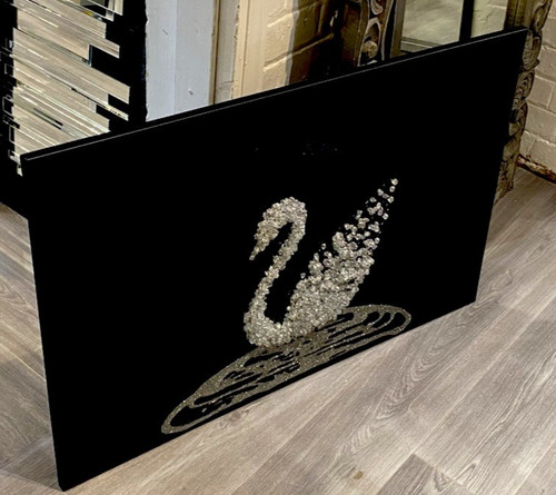 Wall art picture black - art, silver