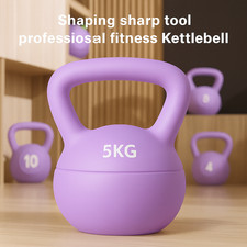 2x Rubber Kettlebells 4KG-5KG Weights Set Home Gym Fitness Strength Training