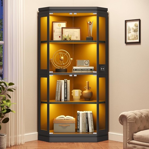 Corner display cabinet with - corner,