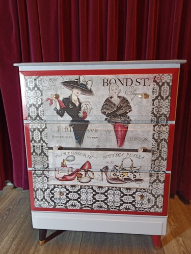 Upcycled chest drawers - chest, of