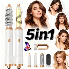 5in1 Hot Air Styler and Rotating Hair Dryer Brush Hair Straightener Curler Comb