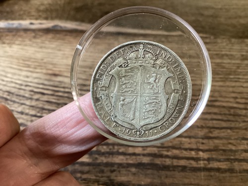 1911 half crown silver - half, (.925)