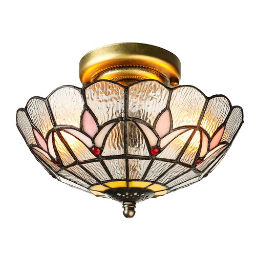 Flush mount tiffany style - 10",