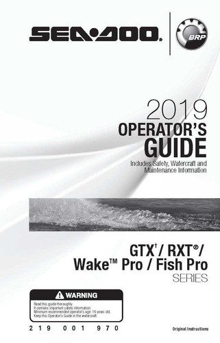 Sea doo owners manual - sea-doo,