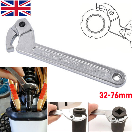 Adjustable spanner hook - adjustable, c-spanner