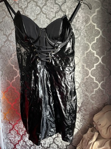 Ann summers black pvc - summers,