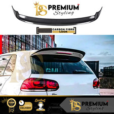 VW Golf MK6 GTD GTI R20 R Carbon Fibre Rear Boot Roof Spoiler Wing 2008-2013
