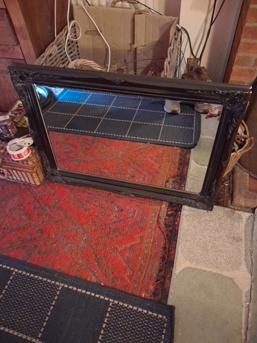 Large vintage ornate beveled - ornate,