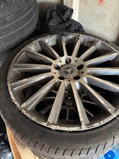 Genuine Mercedes AMG Turbine 19’ Alloys Wheel Set C Class + Tyres 4x + Postage