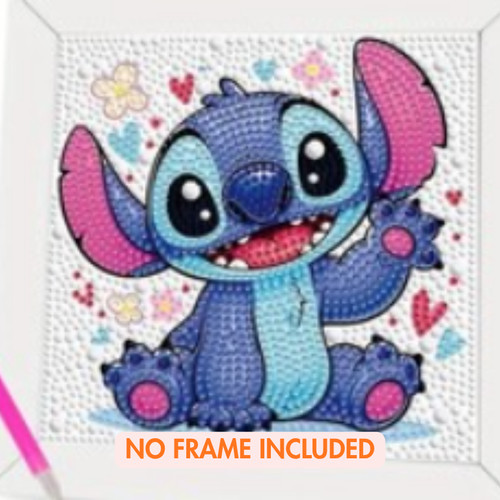 Blue stitch 5d diamond - blue, |