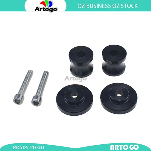 Black 6mm swingarm sliders - 6mm,