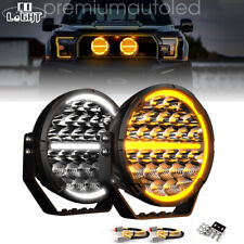 2x OSRAM LEDriving LED ROUND SPOTLIGHTS SPOTLAMPS DRIVING BEAM PATTERN +DUAL DRL