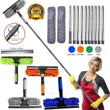 4.5M Telescopic Extendable Window Cleaner Equipment Glass Cleaning Squeegee UK