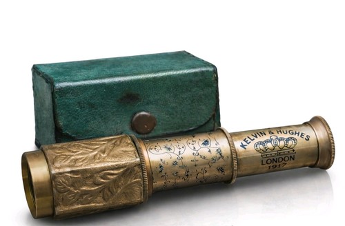 Handheld brass telescope - handheld,