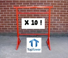 Builders Trestles 10 x Size No 3 Adjustable Steel Trestle Band Stands