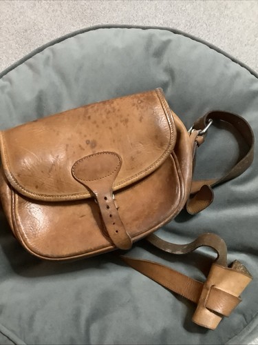 Vintage tan leather small - leather,