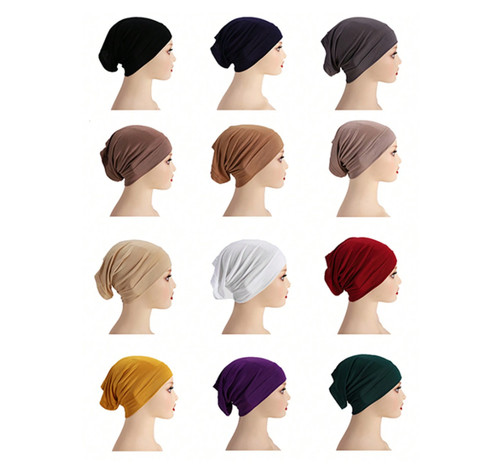 Premium women under scarf - under,