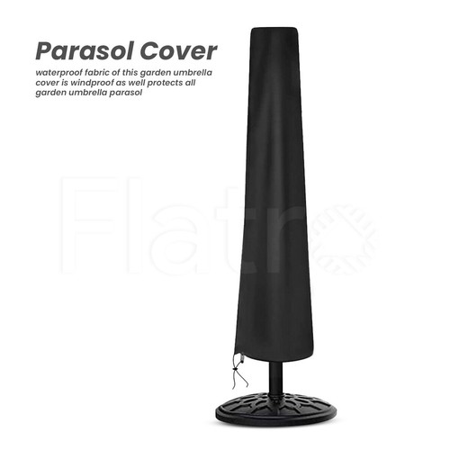 Waterproof black parasol cover - waterproof,