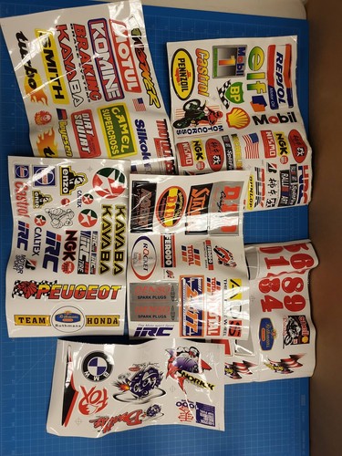Vintage racing decals sticker - vintage,