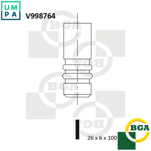 Intake valve v998764 for - v998764,