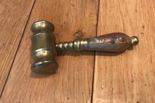 Vintage Brass Gavel 145mm long