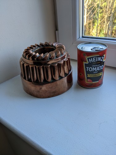 Antique copper jelly mould - copper,