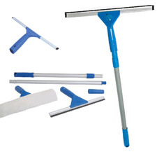 1.3M Window Cleaning Washing Kit Equipment with Pole & Squeegees Large Cleaner
