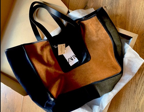 Zara leather tote bag - tote, bnwt