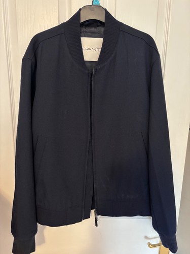 Gant navy textured bomber - navy,
