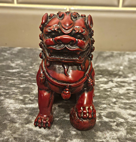 Red black foo - foo, dog