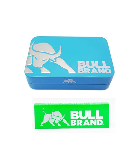 Bull brand tobacco tin - tobacco,