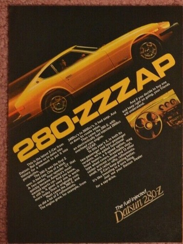 1977 yellow datsun 280 - yellow,