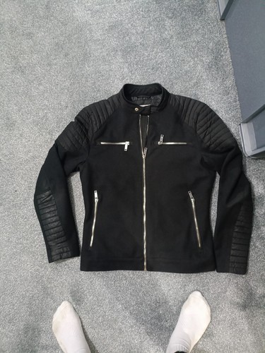 Black zara biker style - black,