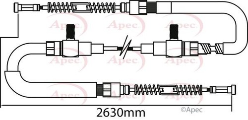 Apec rear brake - apec,