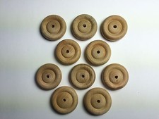 10 x 60mm Wooden Wheels for