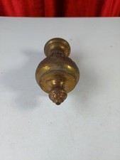 Vintage French Brass Reclaimed Finial Curtain Pole End