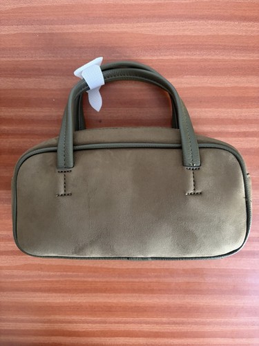 Khaki olive green - green, suedette